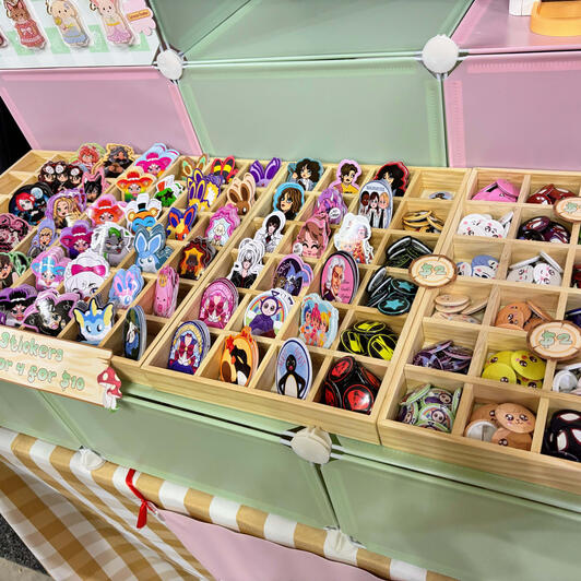 Sticker &amp; Button Display